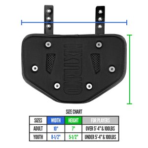 B-PLATE® Football Back Plate White