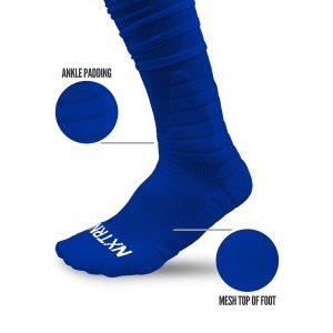 XTD® Scrunch Football Socks Blue