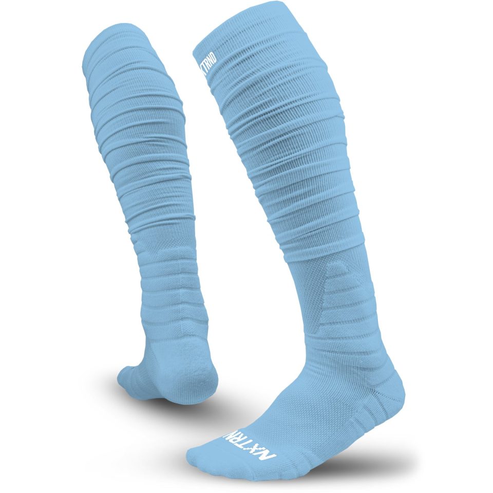 XTD® Scrunch Football Socks Columbia Blue