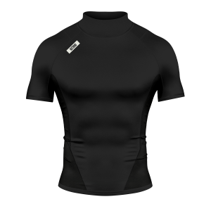 Nxtrnd Core Turtleneck Compression Short Sleeve Black