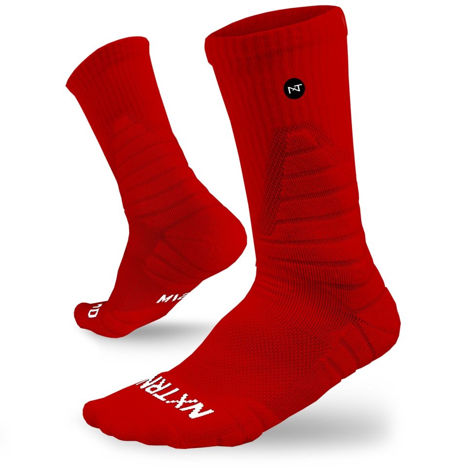 Crew Socks Red (3-Pairs)