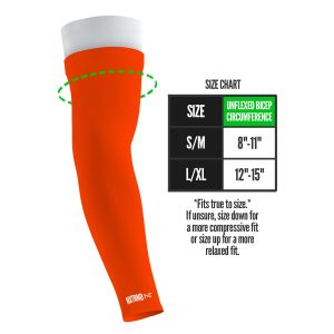 Double Arm Sleeves Orange (1 Pair)