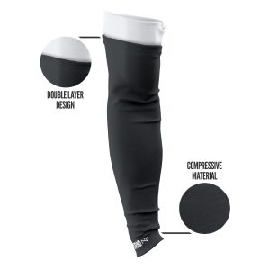 Double Arm Sleeves Black (1 Pair)