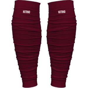 Scrunch Football Leg Sleeves Maroon
