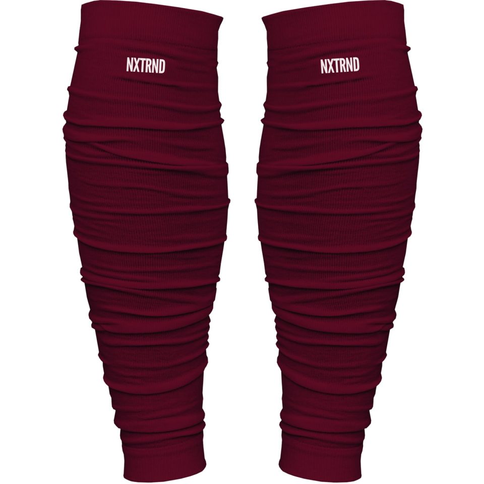 Scrunch Football Leg Sleeves Maroon
