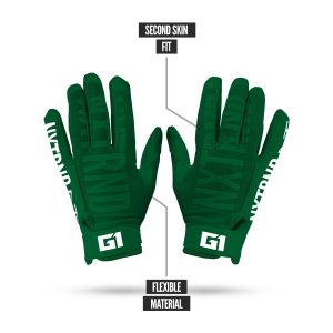 G1® Youth Football Gloves Dark Green