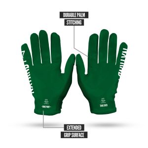 G1® Youth Football Gloves Dark Green