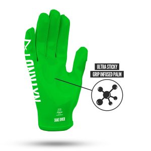 G1® Youth Football Gloves Green