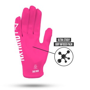 G1® Youth Football Gloves Pink