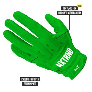 G3® Pro Padded Football Gloves Green