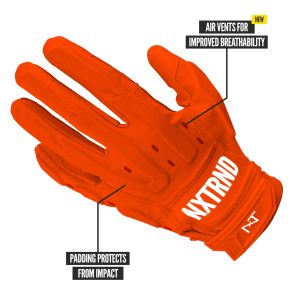 G3® Pro Padded Football Gloves Orange