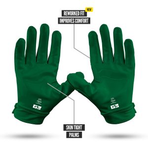 G3® Pro Padded Football Gloves Dark Green