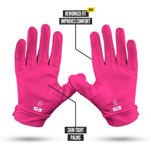 G3® Pro Padded Football Gloves Pink