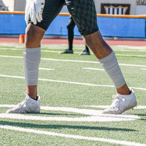 Scrunch Football Leg Sleeves Light Grey