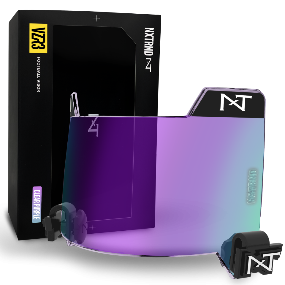 VZR3® Football Visor Clear Purple