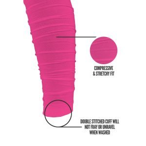 Scrunch Football Leg Sleeves Pink