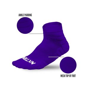 Quarter Socks Purple (3-Pairs)
