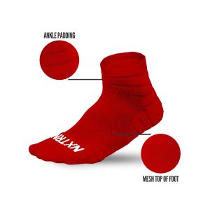 Quarter Socks Red (3-Pairs)
