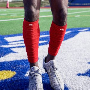 Scrunch Football Leg Sleeves Red