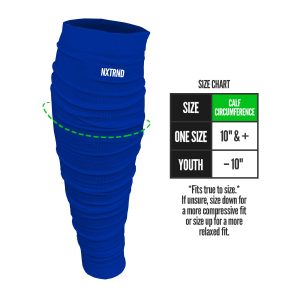 Scrunch Football Leg Sleeves Blue