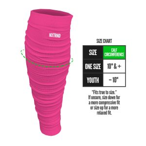 Scrunch Football Leg Sleeves Pink