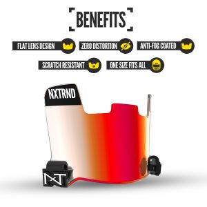 VZR1® Football Visor Clear Red